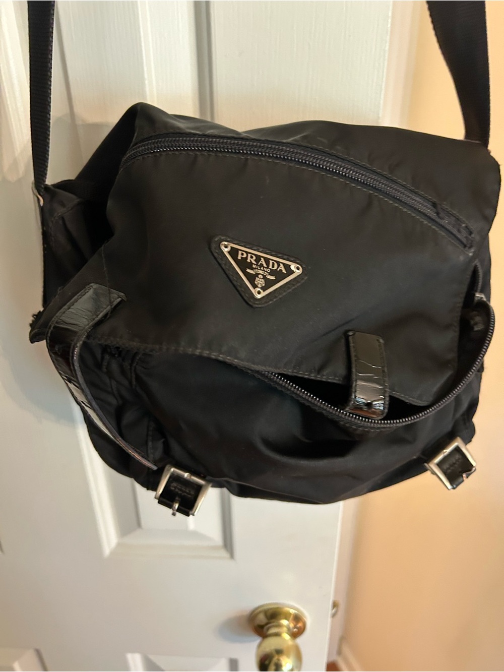 Prada vintage crossbody Nylon Messenger Bag. Well Used. Best offer. M